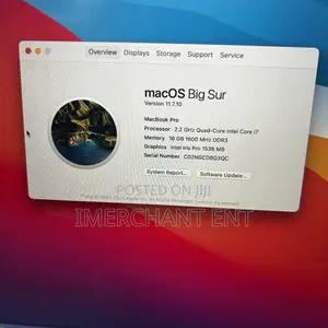 Laptop Apple MacBook 2015 16GB Intel Core i7 SSD 256GB