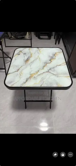 Foldable Marble/Glass Table