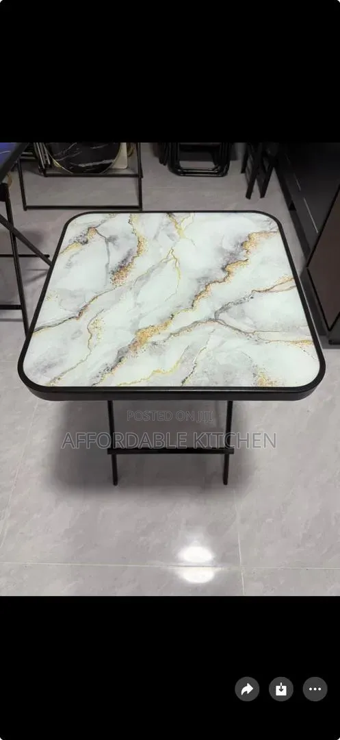 Foldable Marble/Glass Table