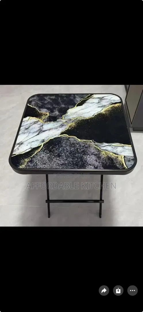 Foldable Marble/Glass Table