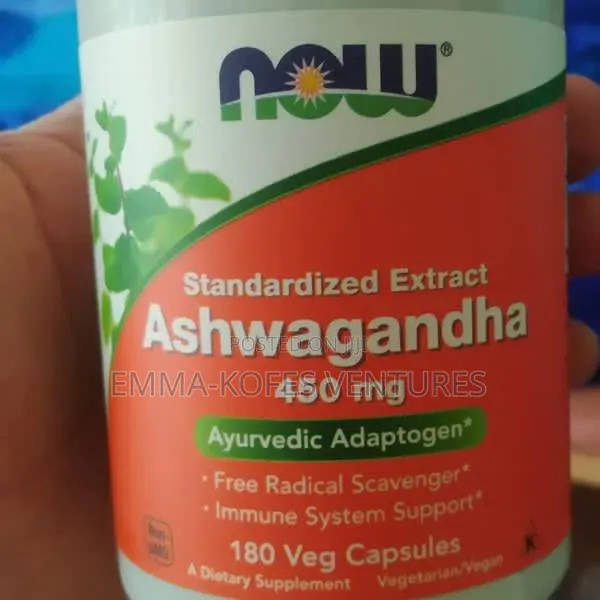 Now Foods Ashwagandha 450mg 90 Veg Capsules - Stress, Sleep Energy