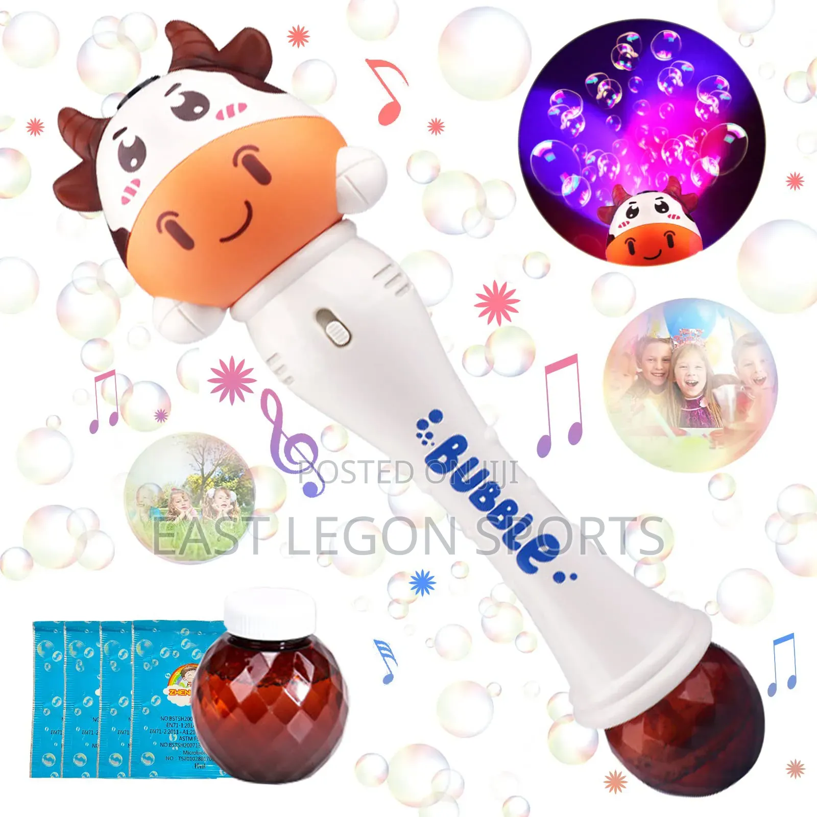 Music Bubble Gun Magic Wand Girls