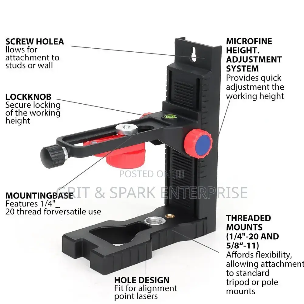 Zmart Magnetic Laser Level Bracket Tripod Head