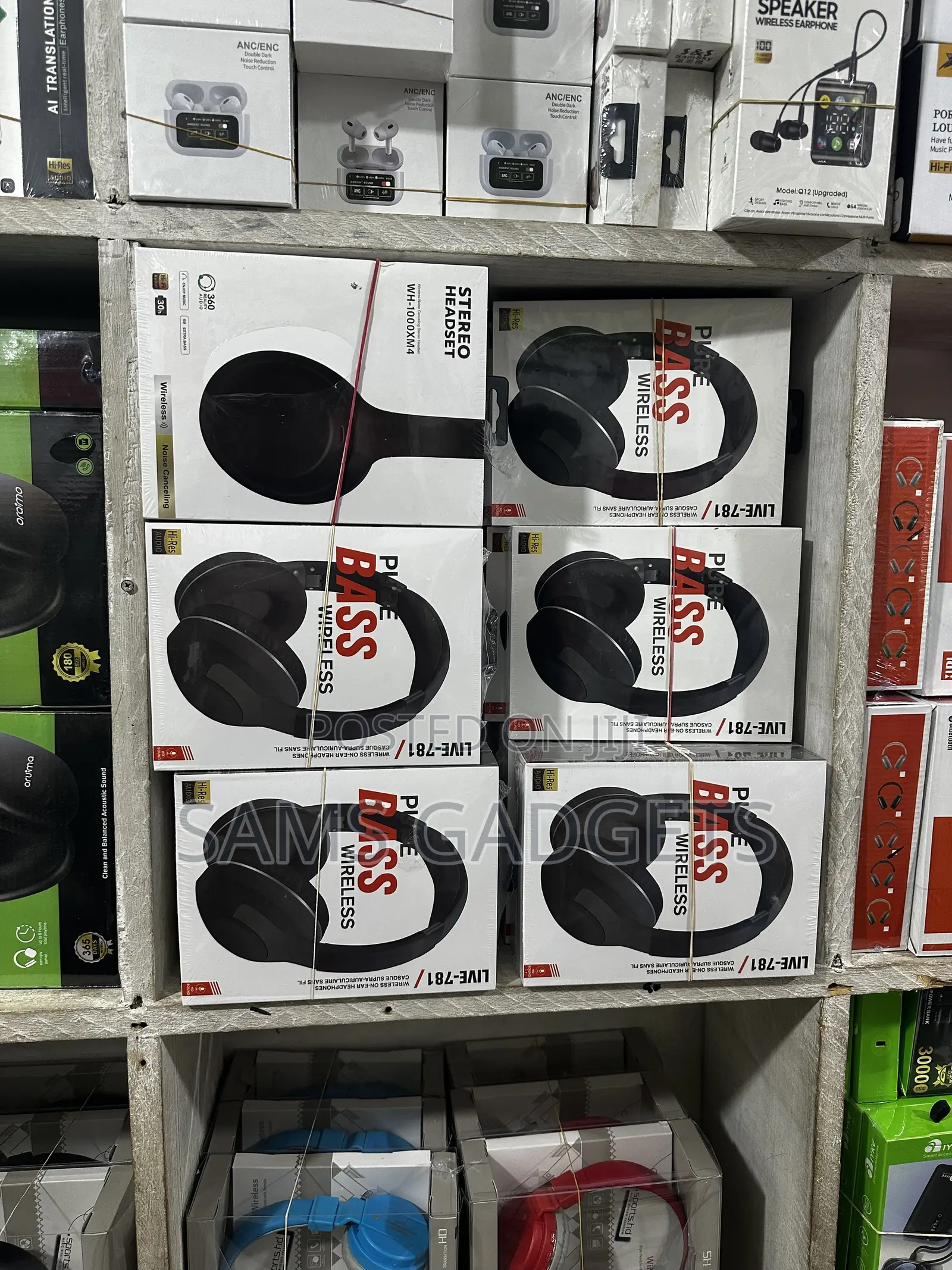 Brand New Live-781 Pure Bass Wireless Over-Ear Headsets (Sealed Box)