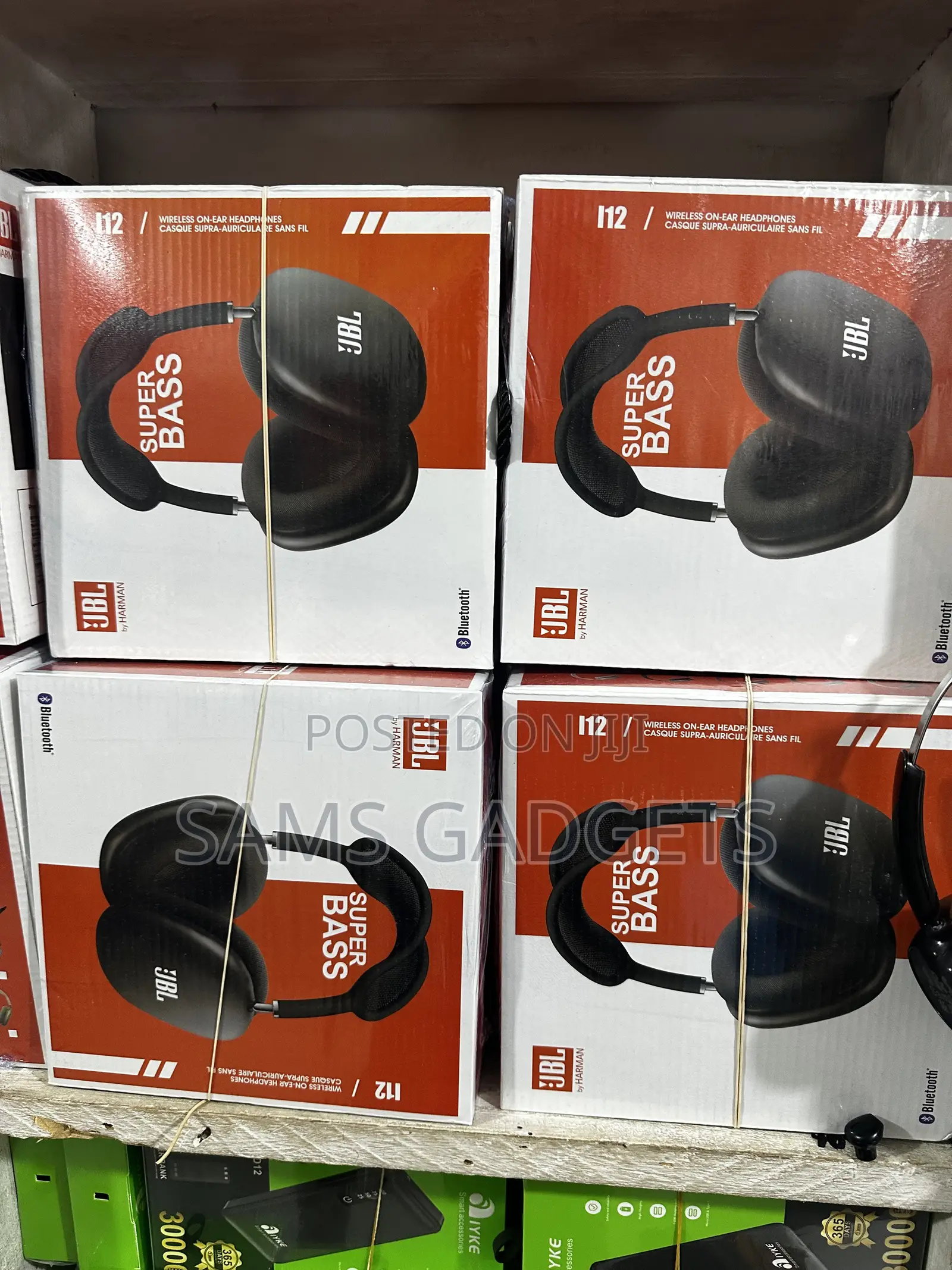 Brand New JBL I12 Super Bass Wireless Headphones (Sealed Box)