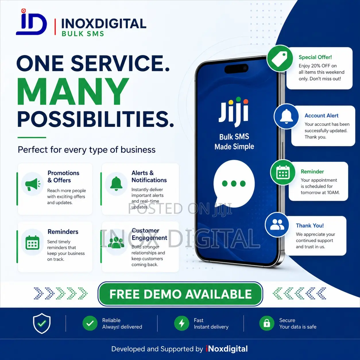 Bulk SMS Service for Businesses, Schools, Churches Organisations