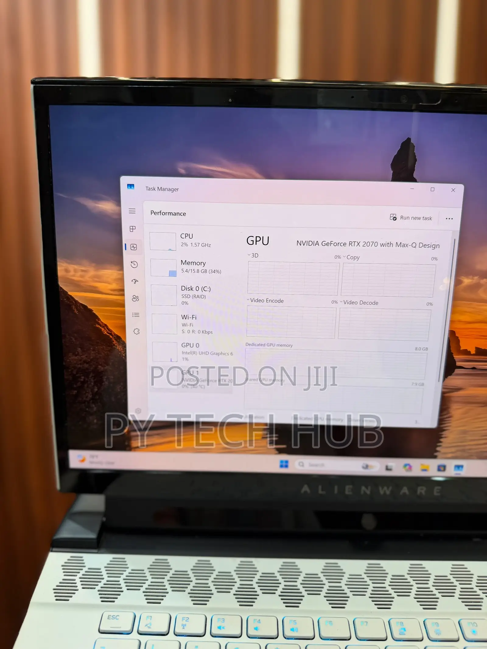 New Laptop Alienware M15 16GB Intel Core i9 SSD 512GB