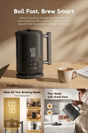 Oraimo Fastbrew Fast Smart 1.7l 316 Stainless Steel Electric Kettle