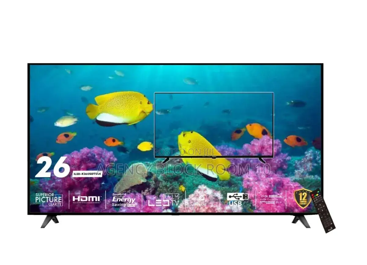 26” Edgeless Digital Satellite Ledtv A+ Panel - Hdmi/Usb - DTS Audio