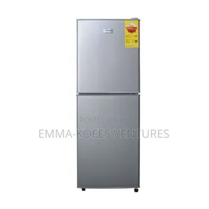 116 Litre - Table Top Double Door Fridge - Silver + Free Cookware