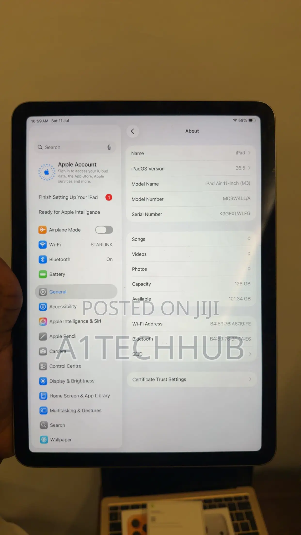 Apple iPad Air 11 (2024) 128 GB Gray