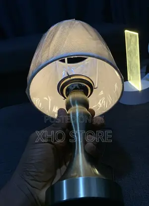 Luxury Minimalist Metal Table Desk Lamp 3 Color Temperature Plug-In