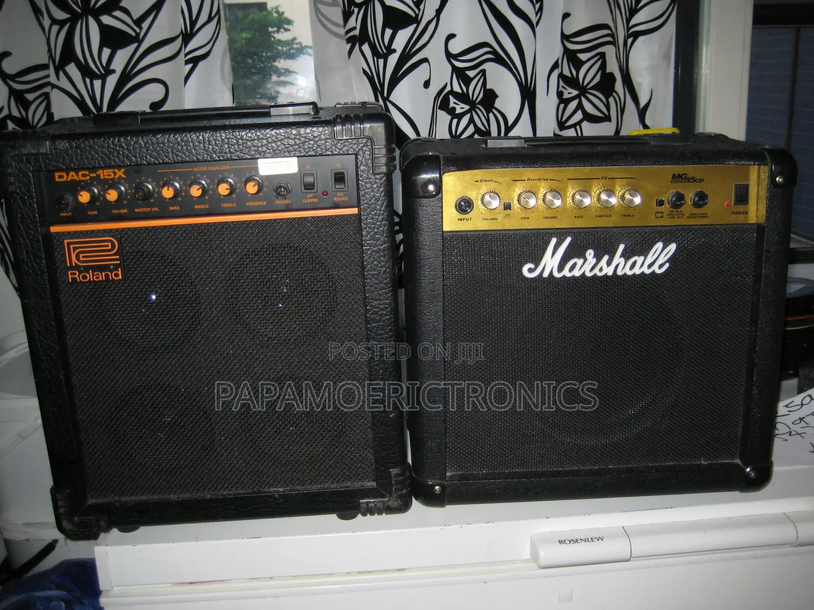 Marshall Mg Mg15cd 2-Channel Roland Guitar Amp Dac-15x Jack Input