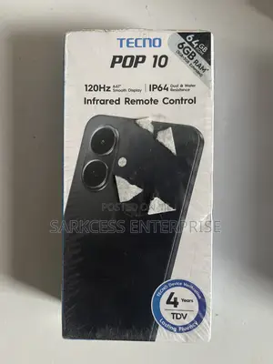 New Tecno Pop 10 64 GB Black