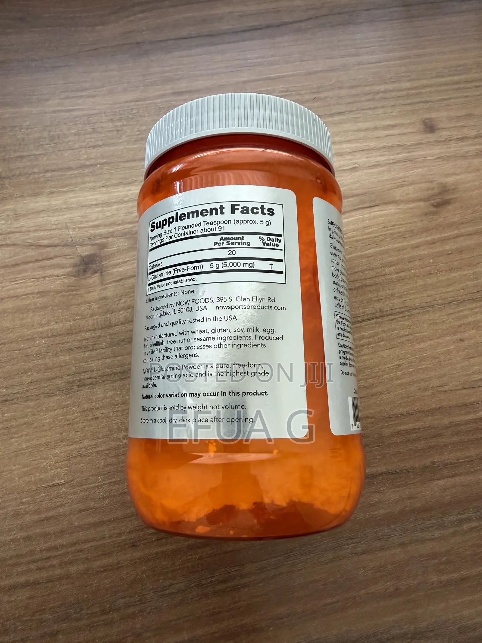 Now Foods L-Glutamine Pure Powder