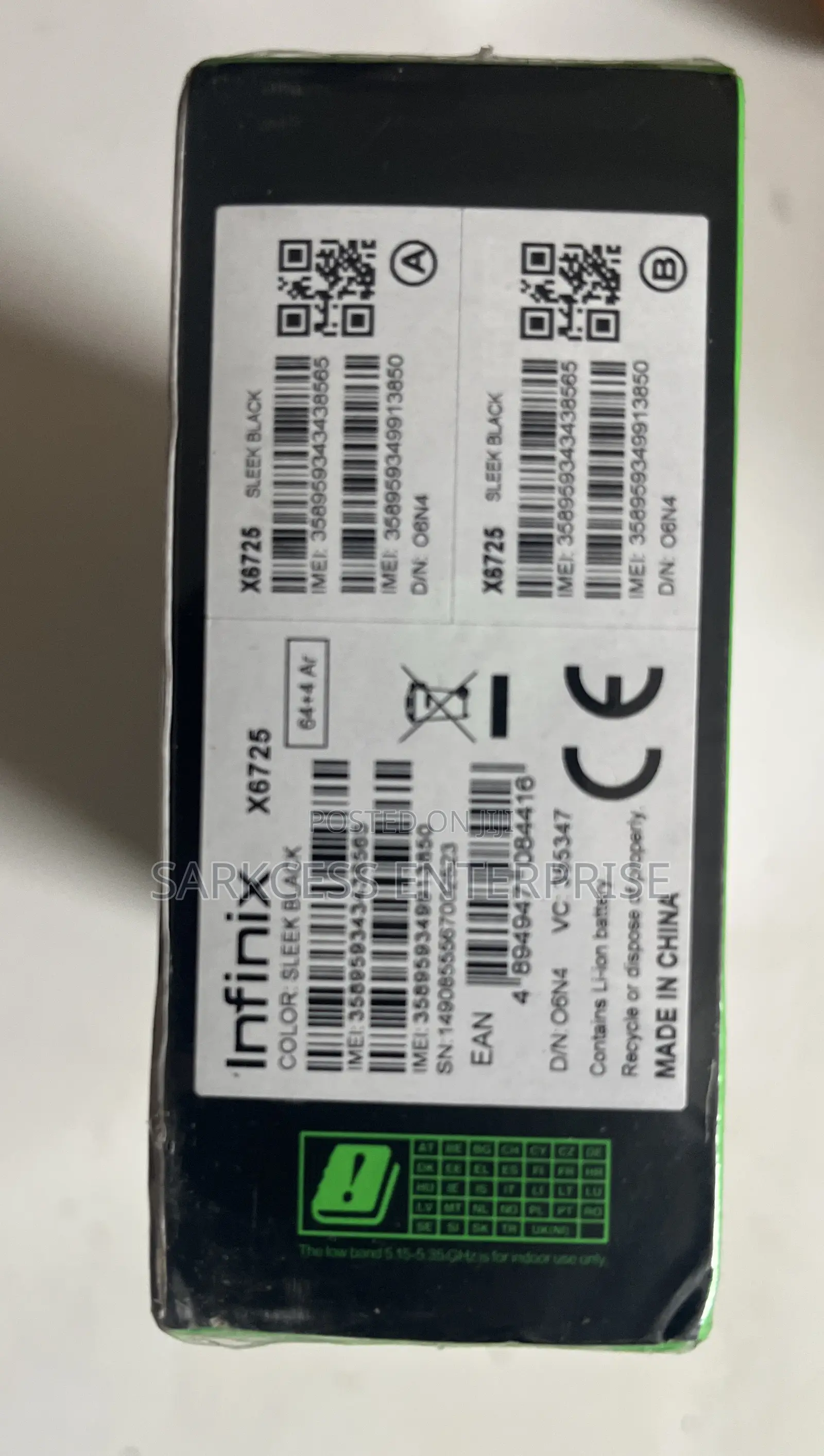 New Infinix Smart 10 64 GB Black