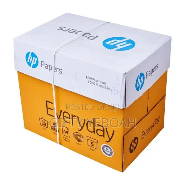 Hp A4 Copier Paper 80gsm – Box of 5 Reams