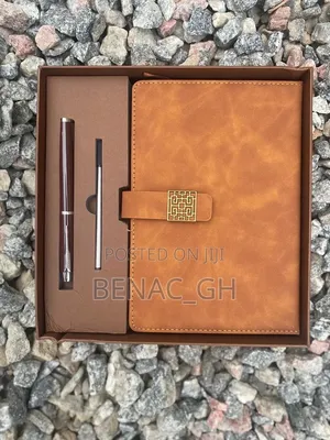 Luxury Executive Leather Notebook With Metal Pen | Corporate Gift Set