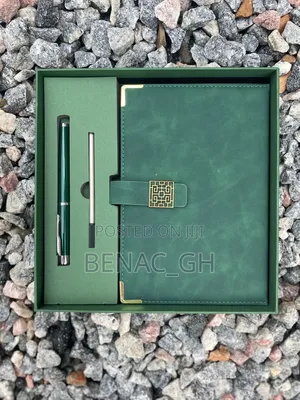 Luxury Executive Leather Notebook With Metal Pen | Corporate Gift Set