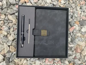 Luxury Executive Leather Notebook With Metal Pen | Corporate Gift Set