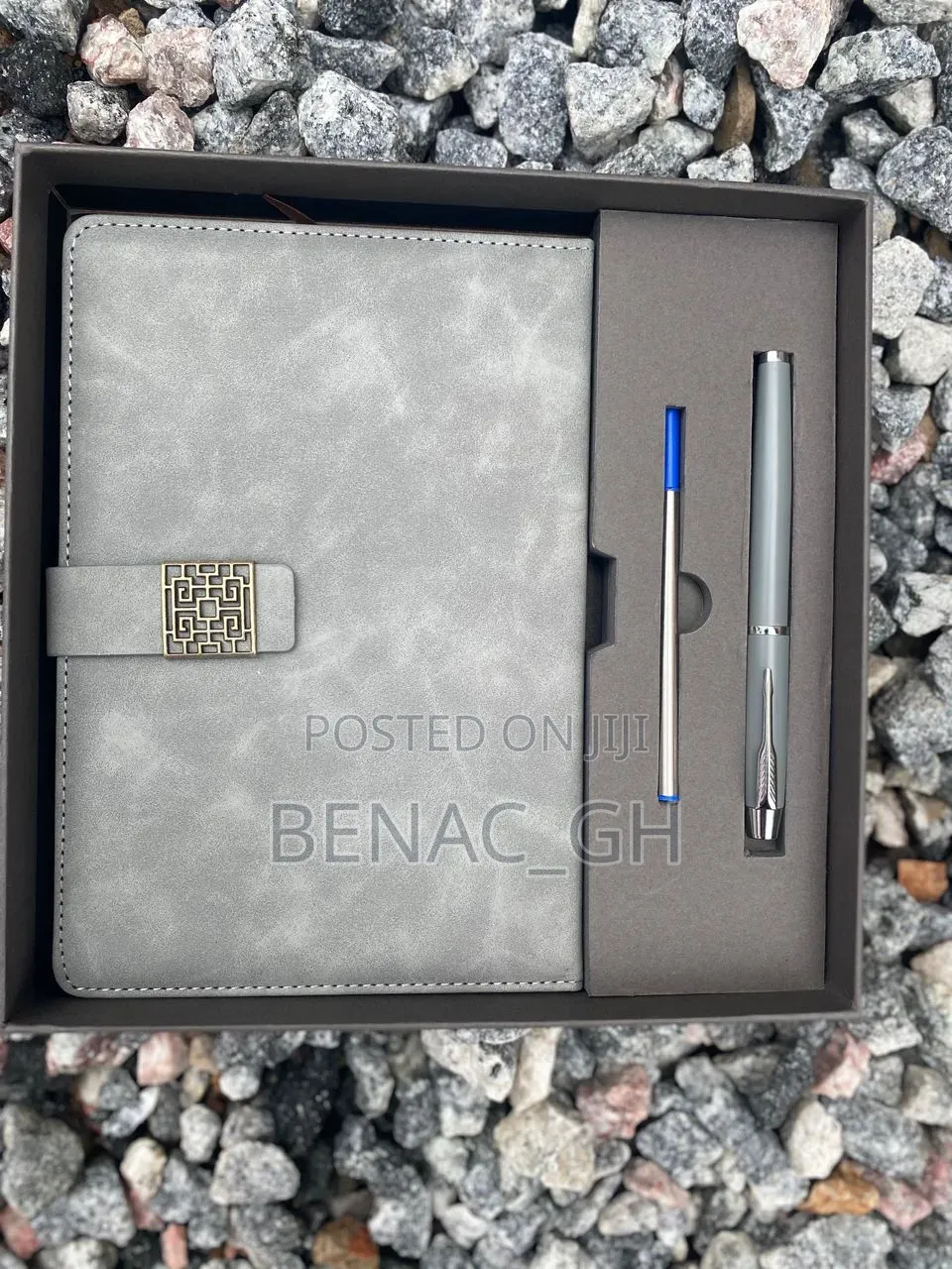 Luxury Executive Leather Notebook With Metal Pen | Corporate Gift Set