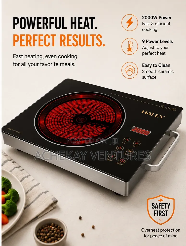 Haley 2000w Electric Ceramic Cooker
