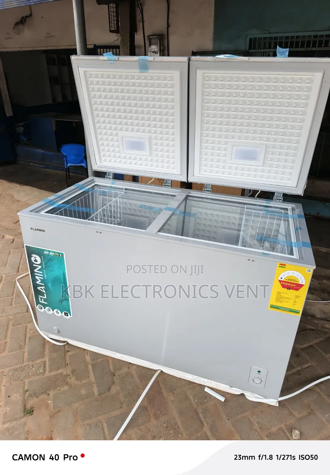 Flamino 350liters Double Door Chest Freezer