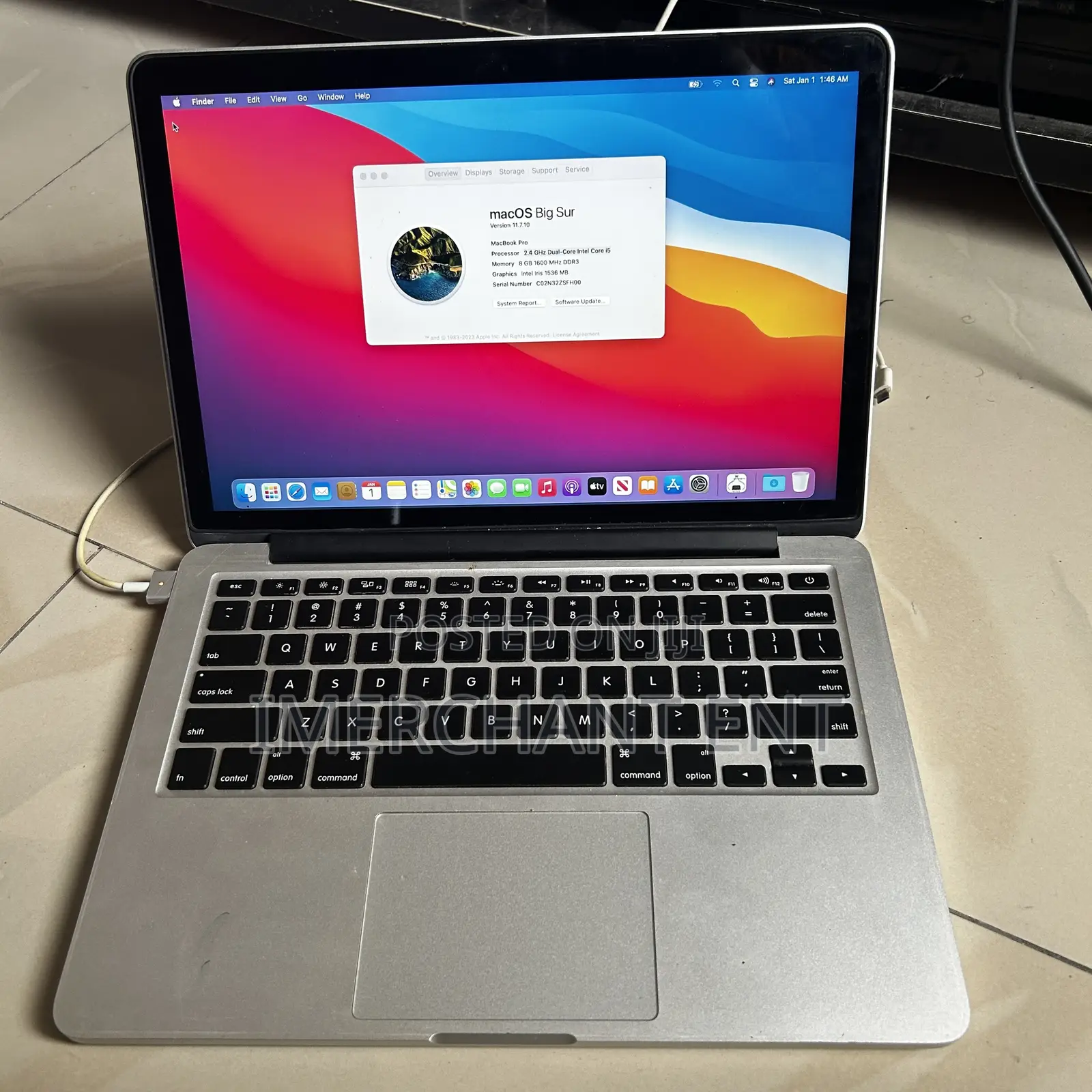 Laptop Apple MacBook Pro 2013 8GB Intel Core i5 SSD 128GB