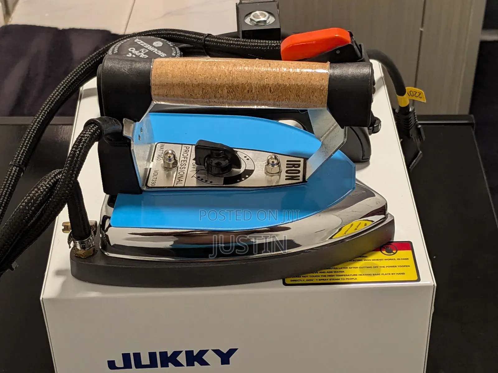 Durable Jukky Industrial Steam Iron With 4 Liter Boiler . Heavy Duty