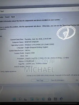 Laptop Dell Inspiron 5558 8GB Intel Core i7 HDD 500GB