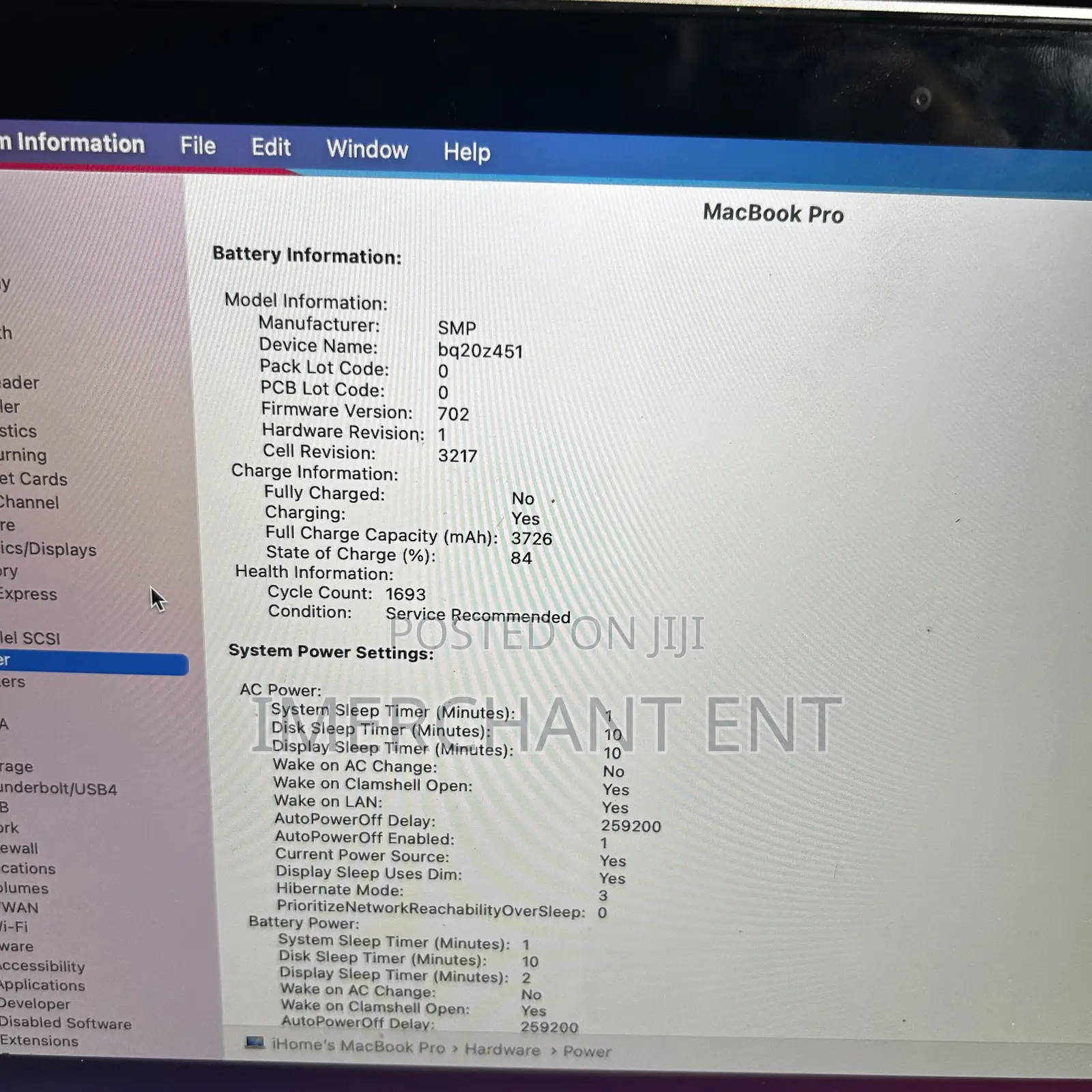 Laptop Apple MacBook Pro 2013 8GB Intel Core i5 SSD 128GB