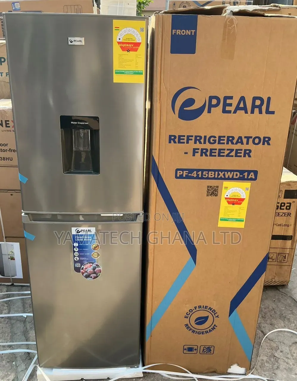 Original Pearl Fridge 246liters Double Door With Dispenser