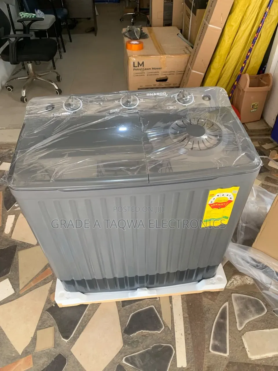 Try Out Sleek Nasco 11kg Semi-Automatic Top Load Washing Machine