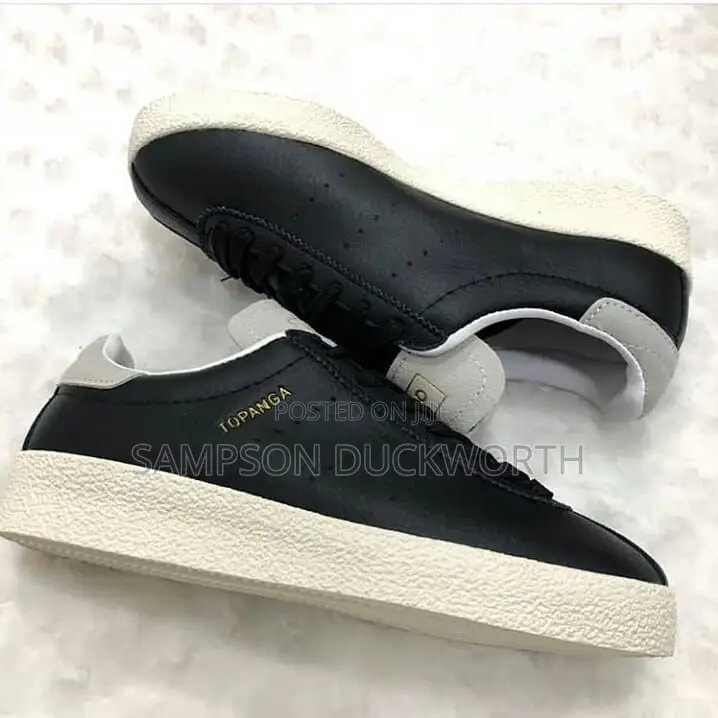 Adidas Topanga Black + Gum Sole