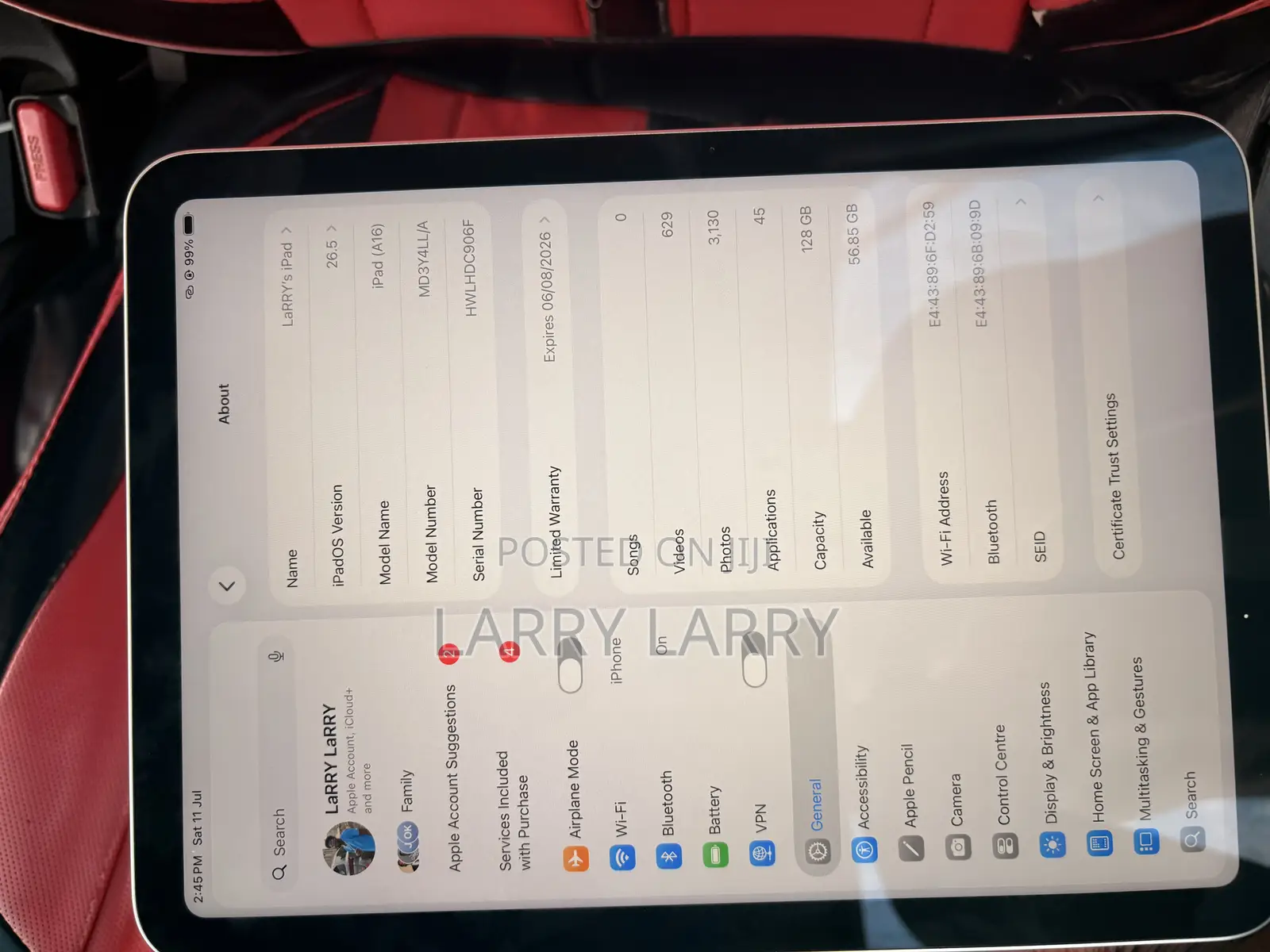 Apple iPad (2025) 128 GB Silver