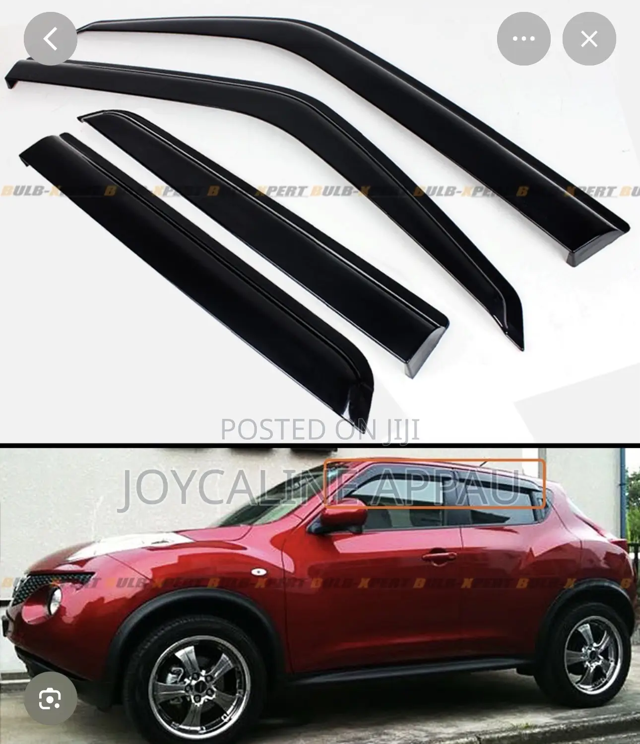 Nissan Juke 2011 to 2017 Door Shade Window Visor/Rain Guard