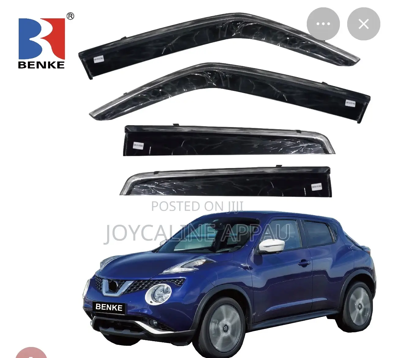 Nissan Juke 2011 to 2017 Door Shade Window Visor/Rain Guard