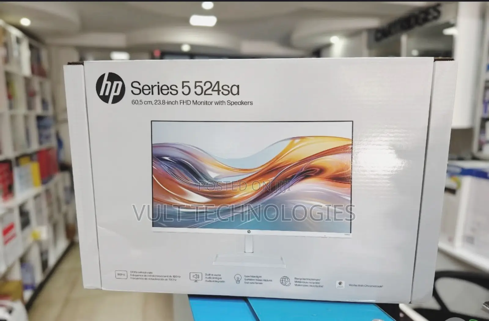 Hp Series 524sa 24” Monitor With Audio Speakers