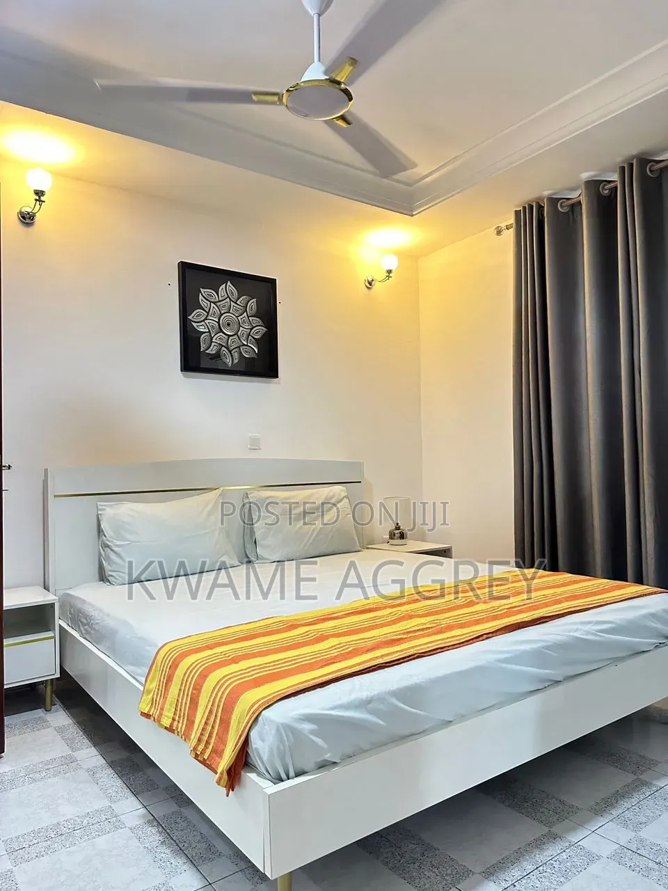 Furnished 1bdrm Apartment in Adjiriganor for rent