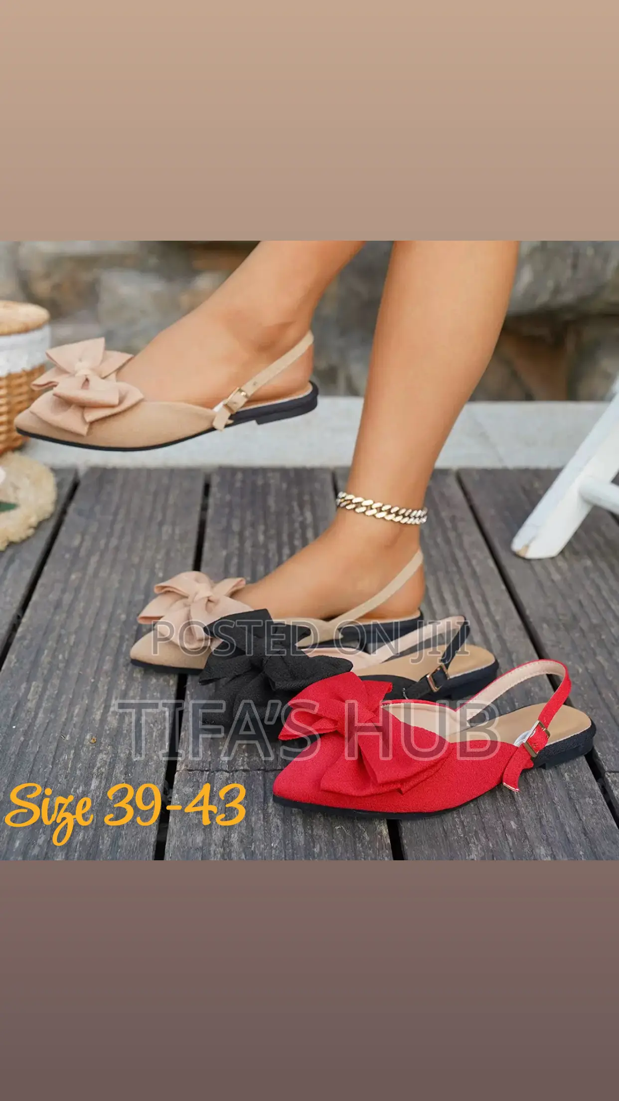 Pointed- Toe Ribbon Flat Sandals