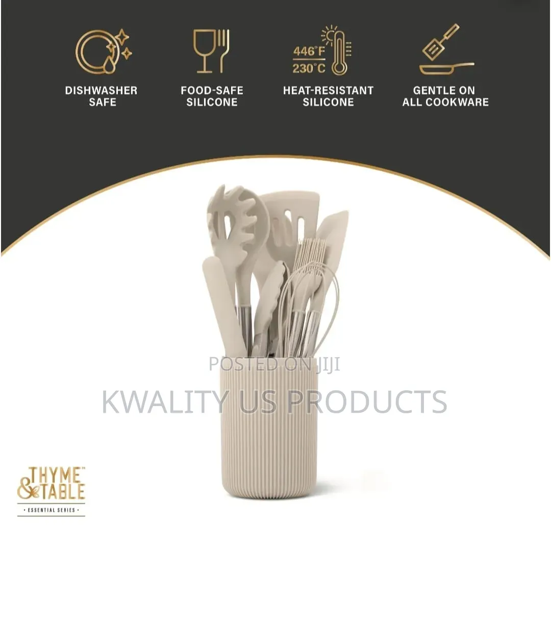 Thyme and Table 10-Piece Silicone Utensil Set