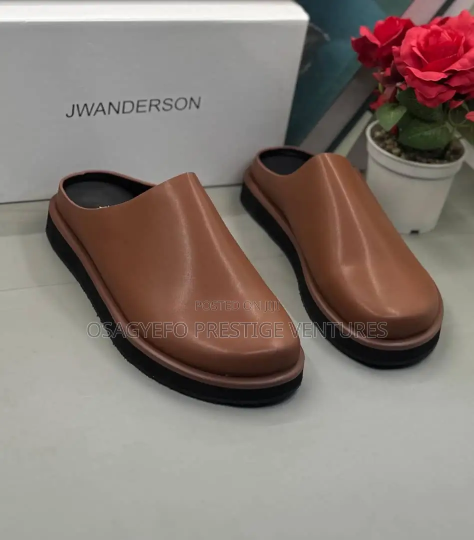 Jw Anderson Leather Mule Clogs – Premium Brown Leather