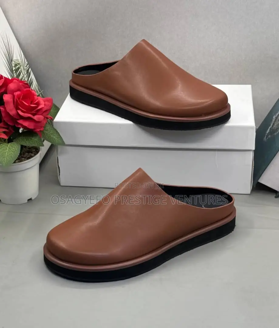 Jw Anderson Leather Mule Clogs – Premium Brown Leather