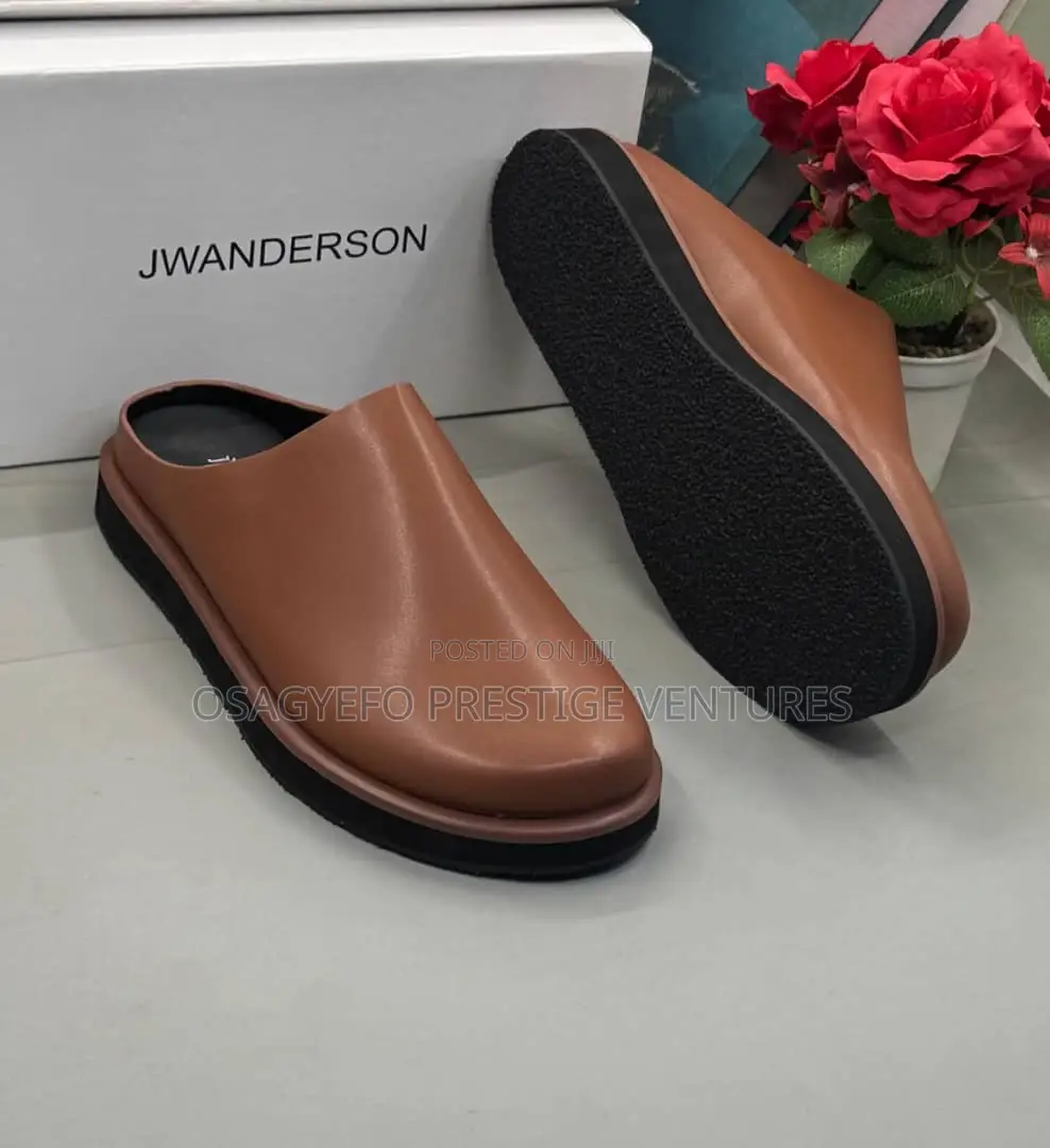 Jw Anderson Leather Mule Clogs – Premium Brown Leather