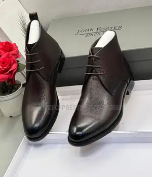 John Foster Men’S Premium Leather Chukka Boots