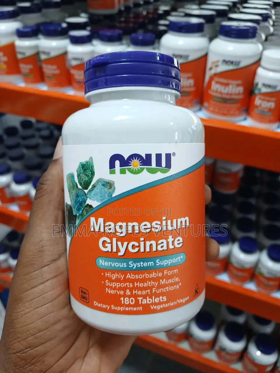 Now Magnesium Glycinate - For Sleep, Nerves, Muscle Heart Support