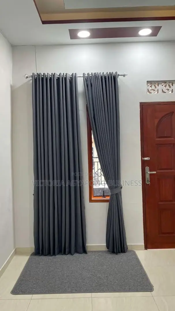 Cream Sunblock Curtains Available