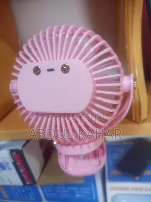 Rechargeable Clip Fan With Lights