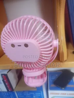 Rechargeable Clip Fan With Lights