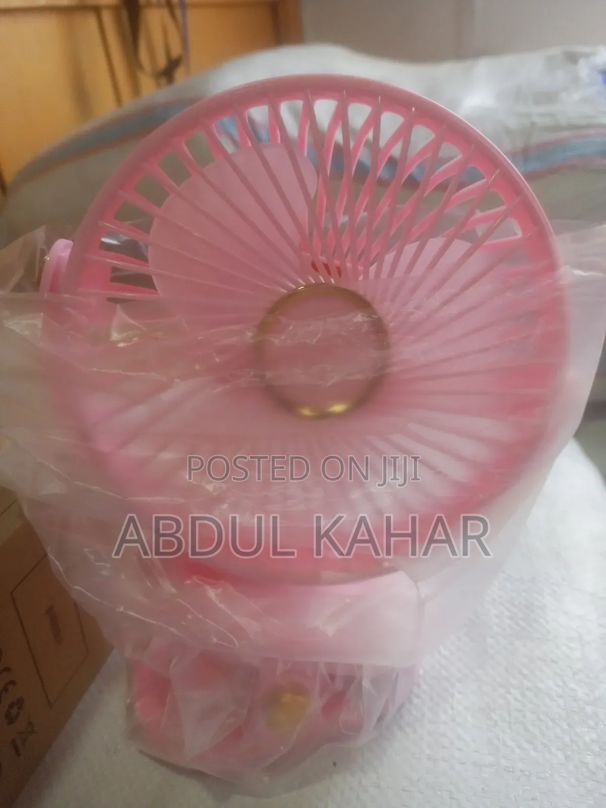 Rechargeable Clip Fan With Lights